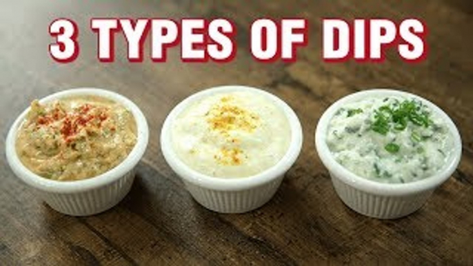 3 Types of Dips - Easy Dips Recipe for Chips - Indian Culinary League - Varun Inamdar