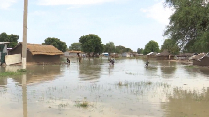 Flooding Damages Protection Camp for Those Fleeing Violence in South Sudan