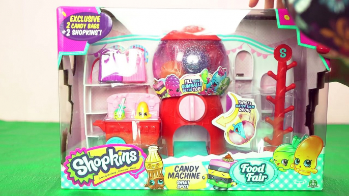 MACHINE à BONBONS SHOPKINS - UNBOXING SHOPKINS CANDY MACHINE - Démo Jouets