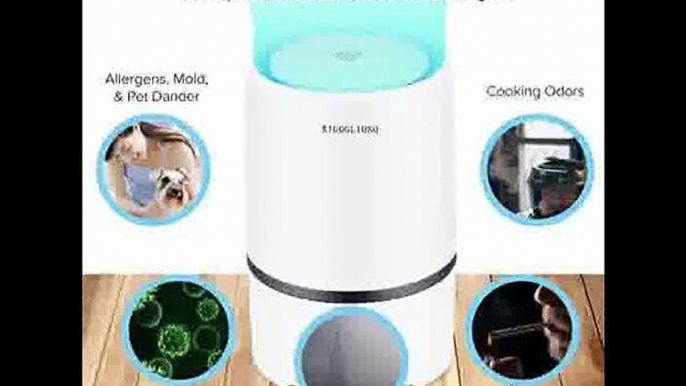 [- Portable Air Purifier for Home with True HEPA & Active Carbon Filters, Desktop USB Air Clean