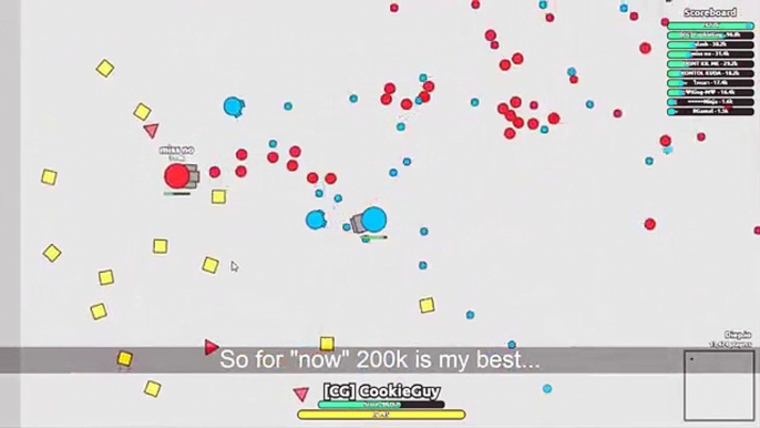 DIEP.IO NEW UNNAMED TANK | 1 TANK vs 1500 TANKS! | 200K+ SCORE | DIEP.IO NEW UPDATE(Diep.io)