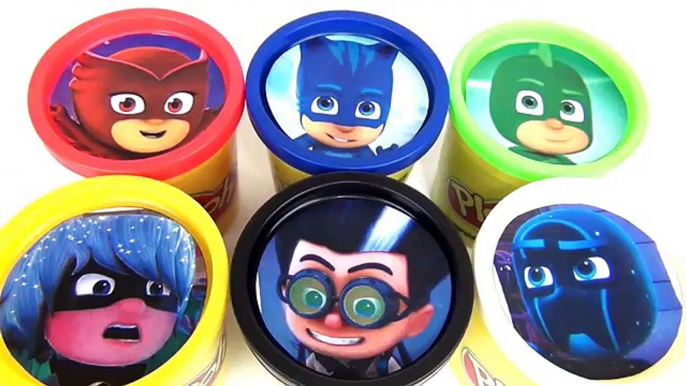 PJ MASKS with Owlette, Catboy, Gekko, Romeo Playdoh Toy Surprises