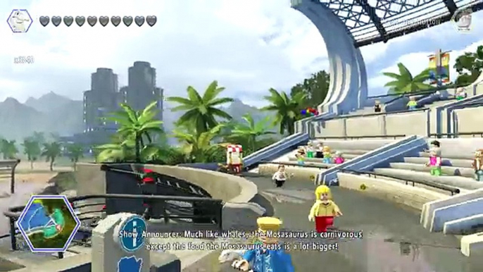 LEGO Jurassic World - Mosasaurus Free Roam Gameplay (Plus Sneaking Indominus Rex Underwater!)