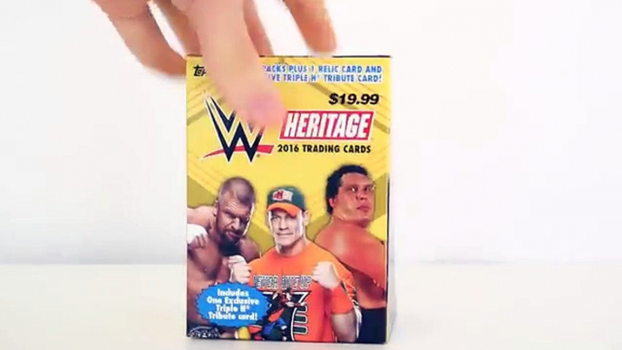 WWE 2016 Heritage Topps Trading Cards BOX BREAK!!