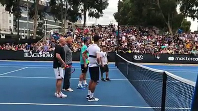 We had a special guest today after practice (Boris Becker)I Boris voli ovaj deo treninga, malo zabave nikom ne škodi