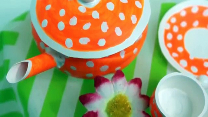 DIY Projects for Kids: How to Make a Cute Plastic Bottles Teapot - Recycled Bottles Crafts Ideas