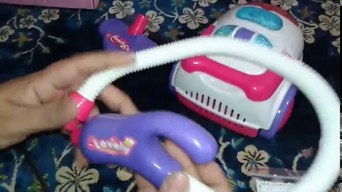 العاب بنات | مكنسة كهربائيه تعمل بالبطارية:مكنسة حقيقية تشفط وبطلع صوت: set for girls-Vacuum Cleaner