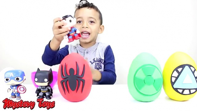 Superhero Play Doh Eggs Surprise Opening