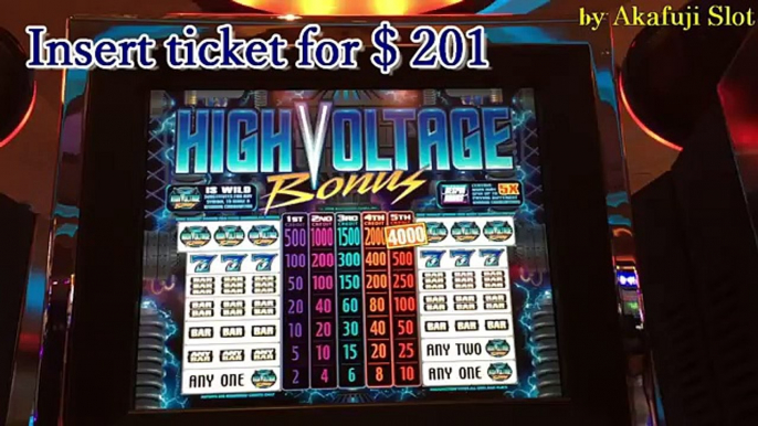 High Voltage Dollar Slot Machine Max Bet $5 at San Manuel Casino