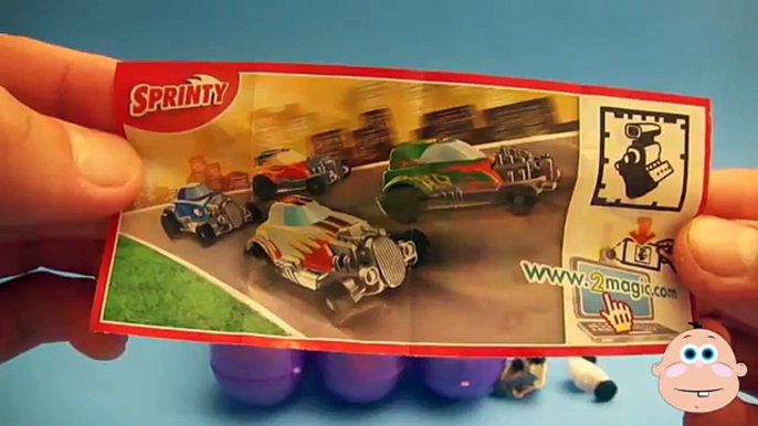 Surprise Egg 3-D Pyramid! Opening Surprise Eggs with Kinder Surprise Spider-Man Disney Cars