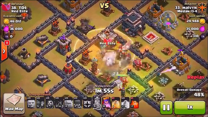 Clash Of Clans | BEST WAY to Become a 3 STAR ATTACKER (LOW HERO TH9 GOHO STRATEGY)