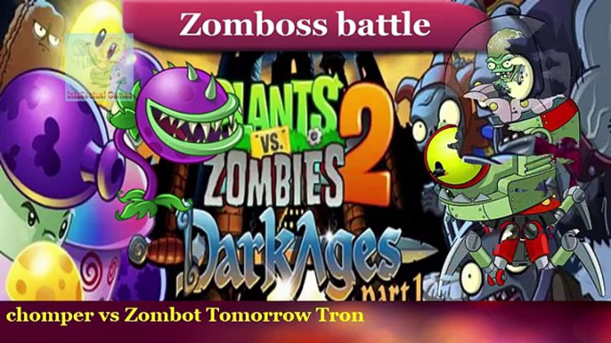 Plants vs Zombies 2 - Chomper vs Far Future Zomboss - Zombot Tomorrow Tron Plants vs Zombies 2