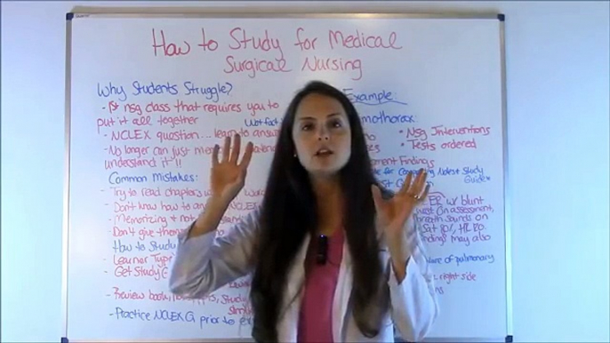 How to Study For Medical Surgical Nursing | Passing Med Surg in Nursing School