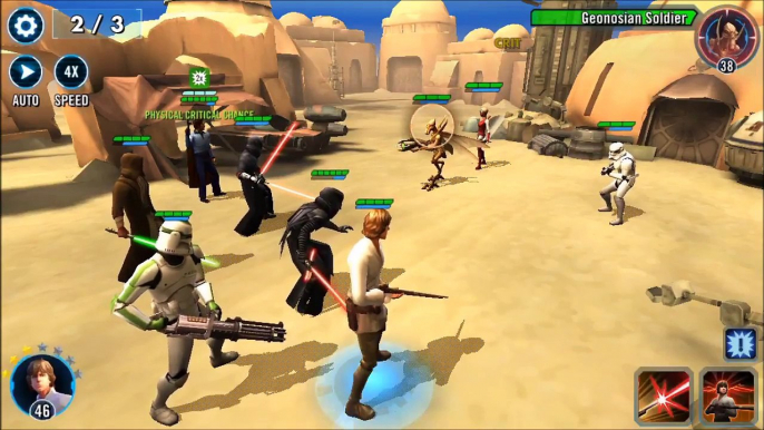 Playing Star Wars: Galaxy of Heroes (IOS - Mobile) - Boba Fett(Boss)