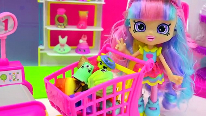 Shoppies Small Mart Shopkins Shopping with Pam Cake & Rainbow Kate For Season 4 + 5 Packs