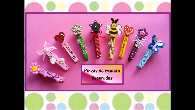 ♥PINZAS DE MADERA DECORADAS♥- ♥♥CREACIONES mágicas♥♥