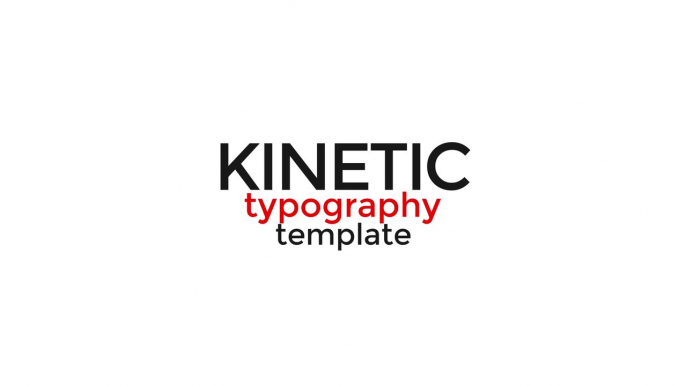 Kinetic Animation Templates | VEGAS Pro