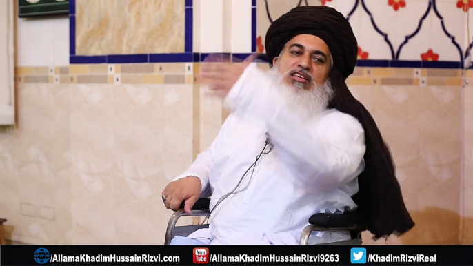 Firing Kis Khushi Main Kar Rahay Hou Kya Kashmir Azad Karwaliya - Allama Hhadim Hussain Rizvi 2018