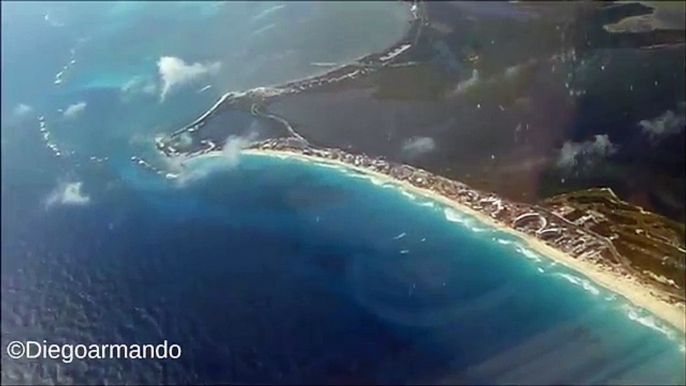 Impresionante aproximación y aterrizaje en Cancun México - Boeing 737-800 Aeromexico.