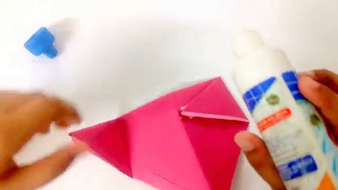 Origami Purse - How to make Origami Purse step by step for kids Art and Craft projects