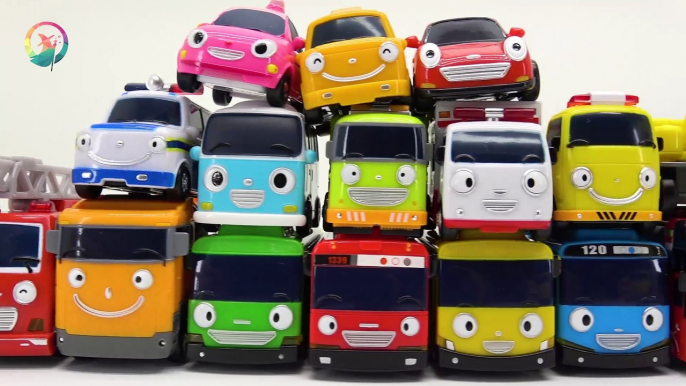 TAYO Buses TOWER???? Toy Review LEARN COLOR & PLAY GAME with TAYO CARS!! ♥ [토이위자드] TOY WIZARD