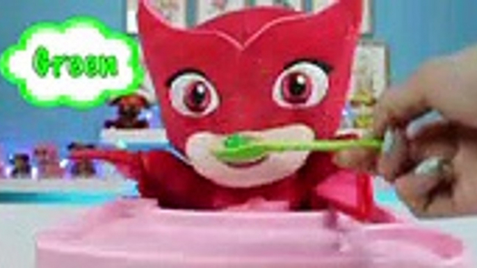 LEARN COLORS Feeding PJ Masks Owlette Rainbow Gumballs Best Learning & Funny Video For Children! by DisneyCartoons , Tv series online free fullhd mos cinema comedy 2018