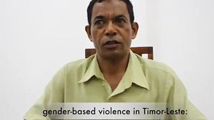 Can information campaigns help prevent gender-based violence in #TimorLeste? Mr. Manuel dos Santos, Director of the NGO Psychosocial Recovery & Development in E