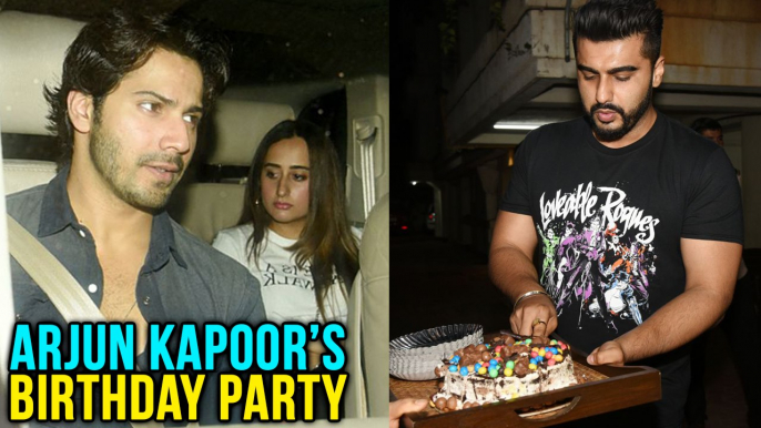 Varun Dhawan With Girlfriend Natasha Dalal Together Attend Arjun Kapoor's Birthday Party