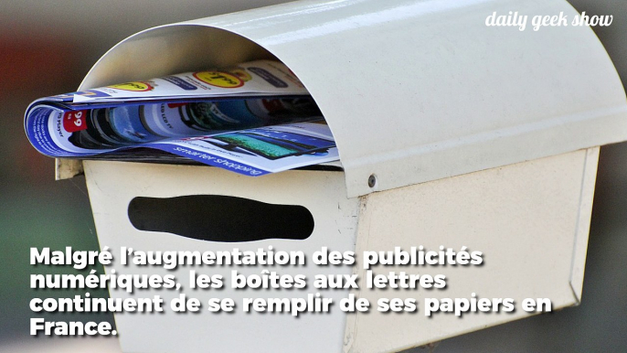 La publicité dans nos boîtes aux lettres représente 1/4 du papier consommé en France