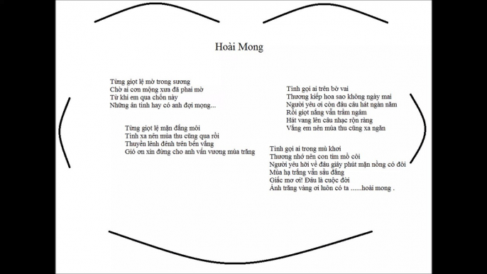 Vietnamese music "Waiting forever" Hoài Mong-Anh Tú