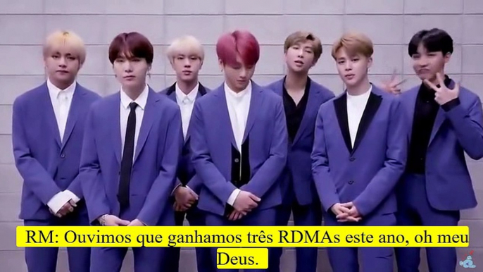 Mensagem do BTS para premiação RDMAs 2018. Legendado