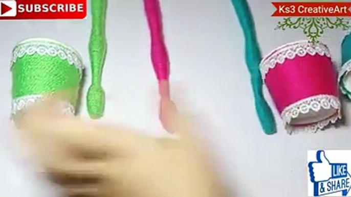 - Best out of waste toothbrush & disposable cup craft ideas | reuse toothbrush | diy art and craftCredit: Ks3 CreativeArtFull video: