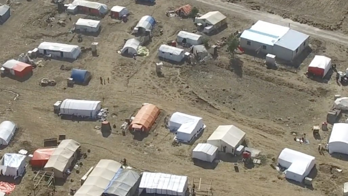 Displaced People From Daraa Build Tent Cities Near the Golan Heights