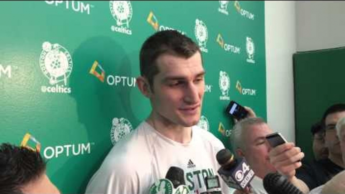 Tyler Zeller on returning to Cleveland as #Celtics face #Cavs in #NBAPlayoffs