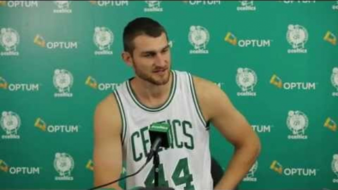 Tyler Zeller - Boston Celtics Media Day 2015 Full Press Conference