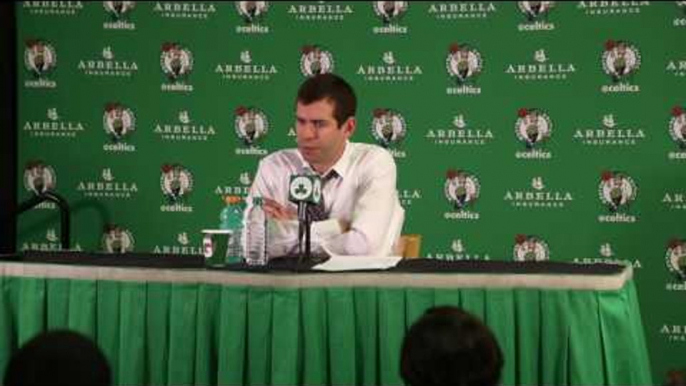 Brad Stevens on Isaiah Thomas' historic 52-point night for Boston #Celtics vs. Miami #Heat