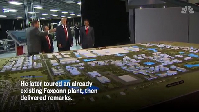 President Donald  Trump Touts Job Creation At Foxconn Groundbreaking In Wisconsin - NBC News