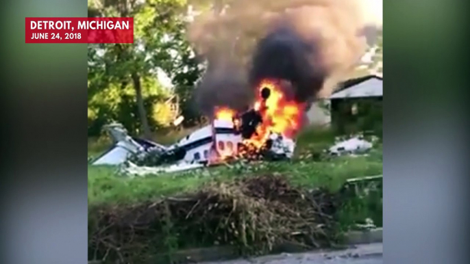 Teen Escapes From Blazing Wreckage Of Fatal Michigan Plane Crash