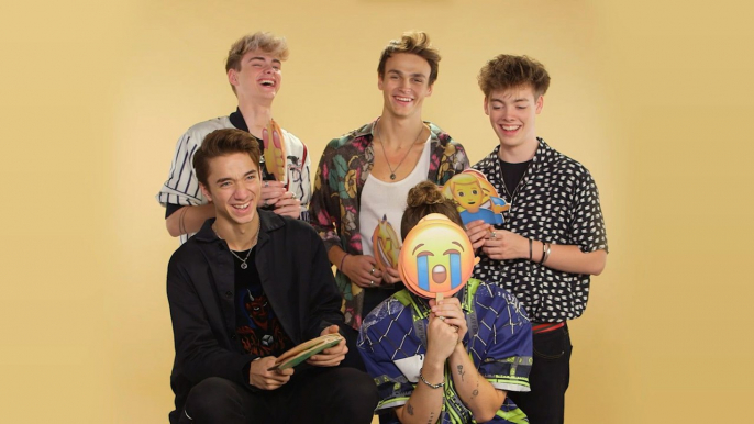 Why Don't We Tells Embarrassing Stories with Emojis