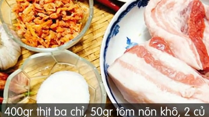 Món ngon mỗi ngày: Cách làm ba chỉ kho quẹt chấm rau củ cực ngon | Nauankhongkho.vn