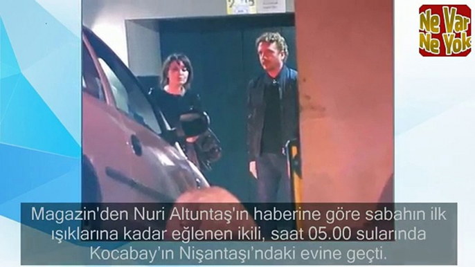 Sabaha kadar eğlendi! Nurgül Yeşilçay sevgilisiyle yakalandı