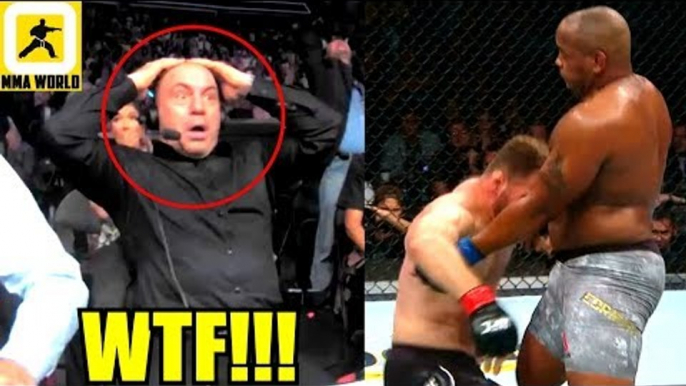 This is how Joe Rogan Reacted to Daniel Cormier Knockíng Out Stipe Miocic,Ortega on Dana White