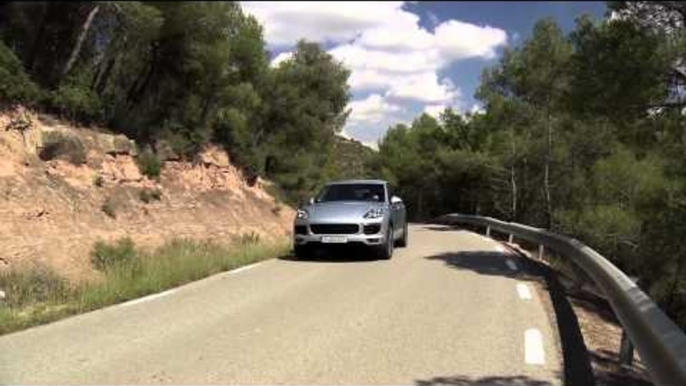 The new Porsche Cayenne S in Silver Driving Video Trailer | AutoMotoTV