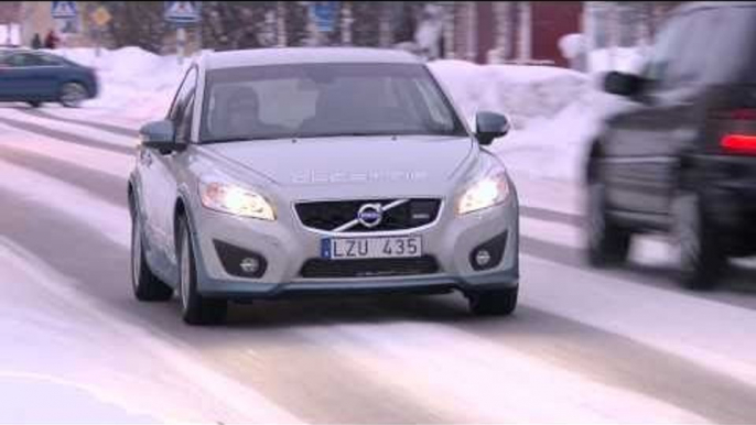 Volvo C30 Electric winter test in Kiruna