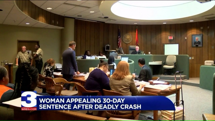 Woman Appeals 30-Day Jail Sentence After Deadly Crash