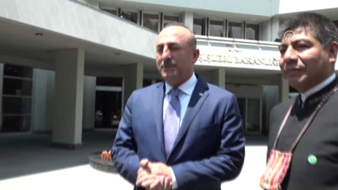 Dışişleri Bakanı Çavuşoğlu, Bolivya Dışişleri Bakanı Huanacuni ile Görüştü (2)