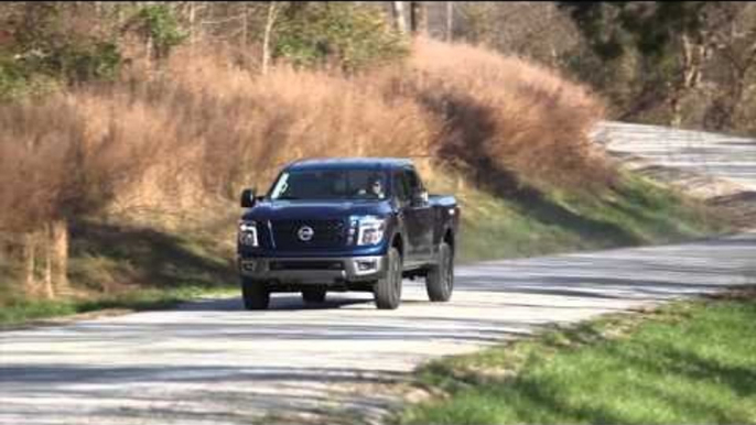 2016 Nissan TITAN XD equipped with the 5.6L Endurance V8 pro-4x Road Driving Video | AutoMotoTV