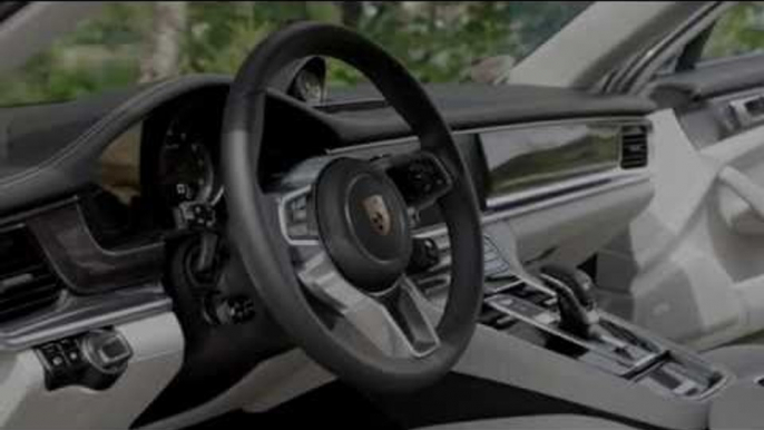 Porsche Panamera Turbo Interior Design in Black Trailer | AutoMotoTV