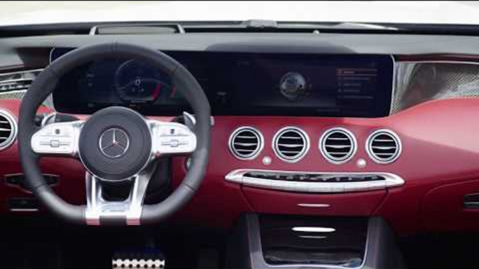 The new Mercedes AMG S 63 4MATIC+ Cabriolet Interior Design