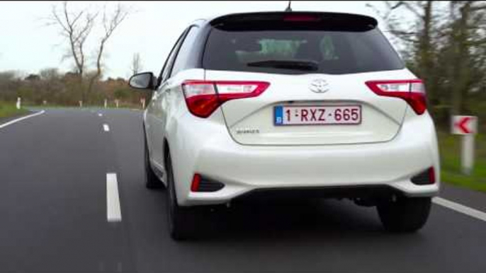 2017 Toyota Yaris Driving Video in White | AutoMotoTV